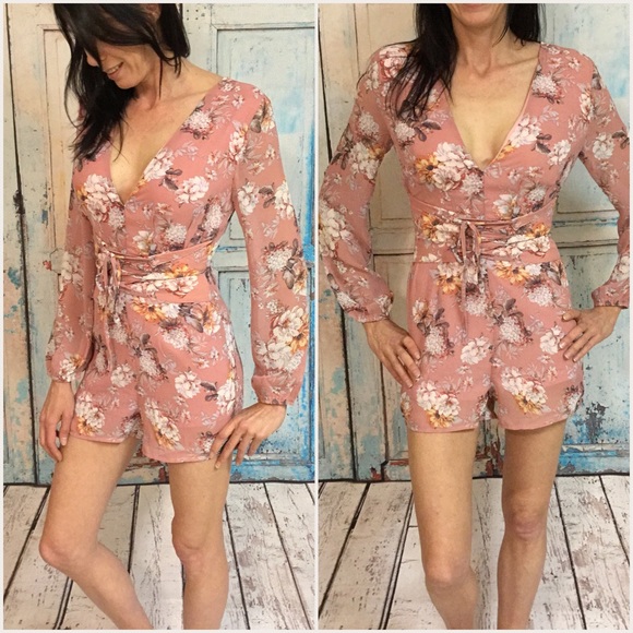 Pants - Floral Romper